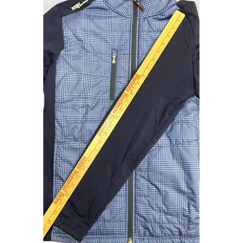NWT RLX RALPH LAUREN Mens Medium Houndstooth Wool-Blend Quilted Jacket Blue $268 - Picture 14 of 14